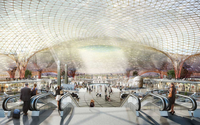 Illustration for article titled Mexico City's New Mega-Airport Will Collect Its Own Energy and Water